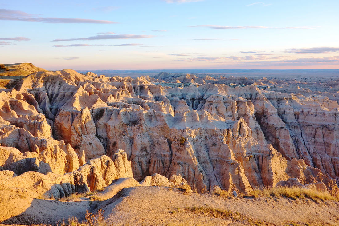 Badlands National Park in South Dakota, USA