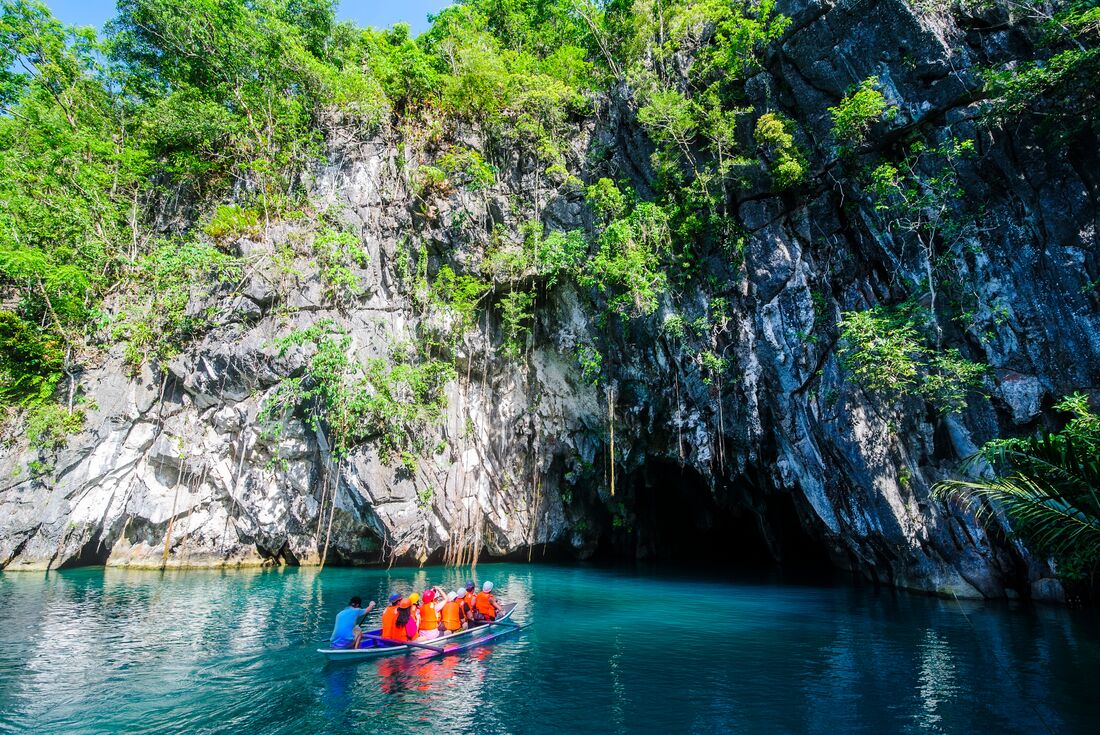 Heading into Sabang Underground River caves