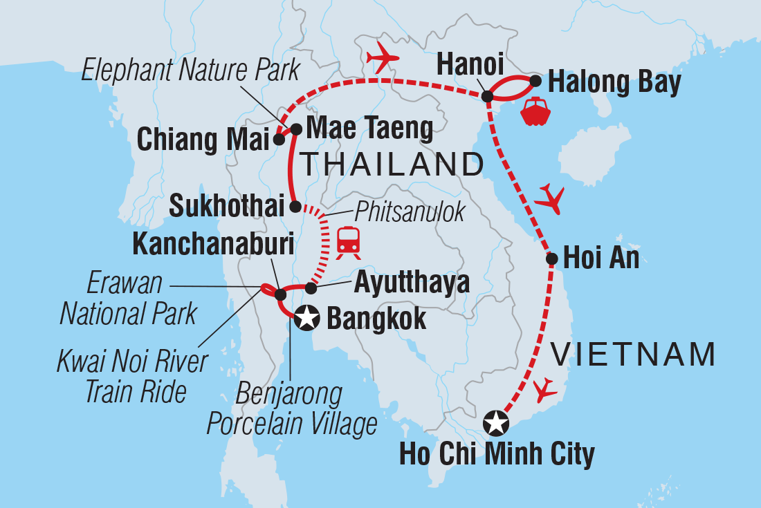 Map of Premium Thailand And Vietnam including Thailand and Vietnam