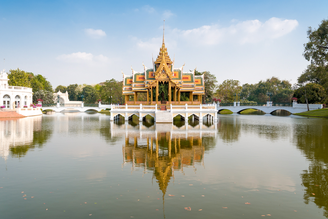 Bang Pa-in Palace pavilion, the Summer Palace of Thai Royalty dating back to the 17th Century