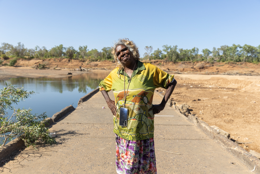 Jane Bieundurry on Darlgunya Cultural Walk in the WIld Kimberley in Western Australia