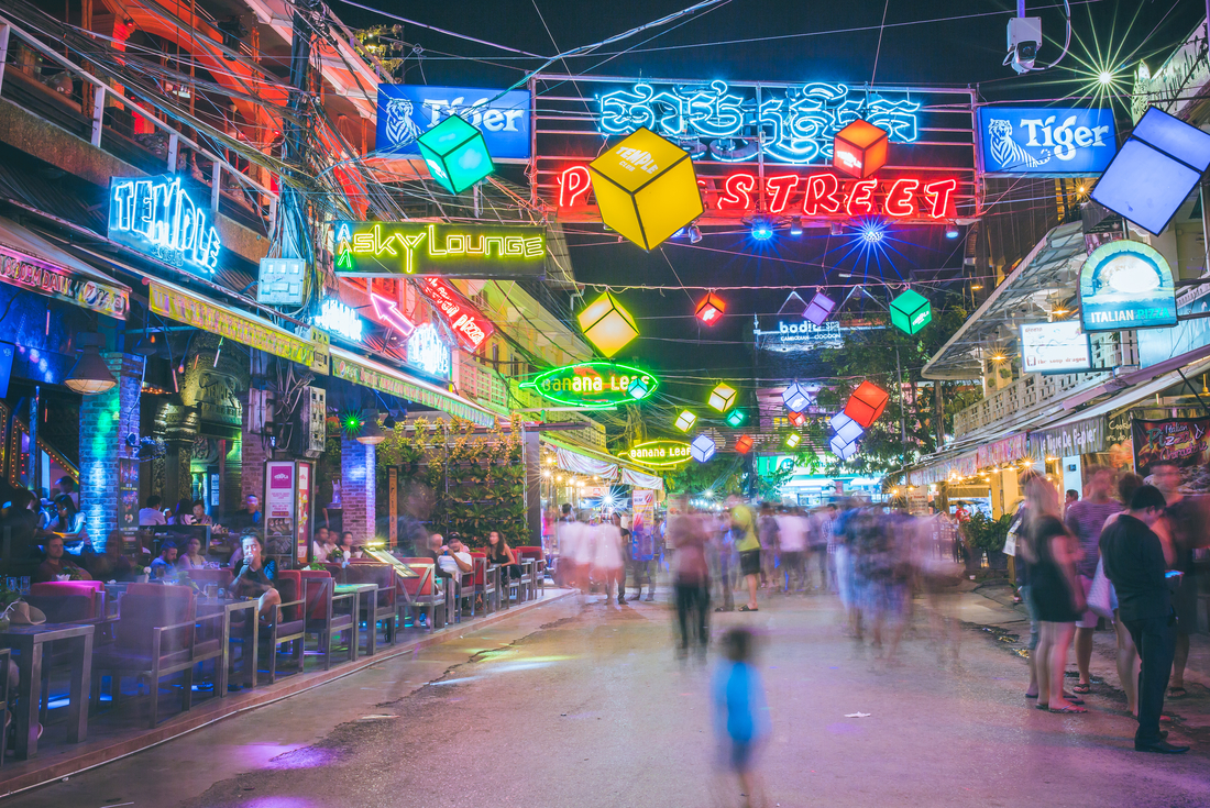 Cambodia_Siem Reap_street night Ryan Bolton