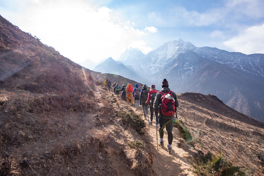 Trekking through the Himalayas on a small group adventure with Intrepid Travel