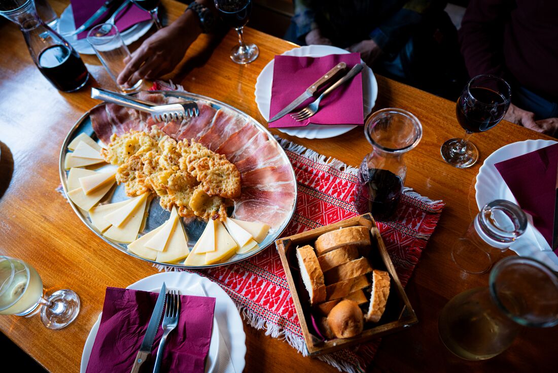 Authentic local family made dinner in Korcula island, Croatia