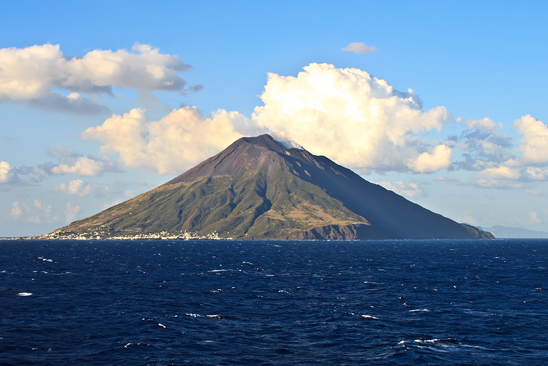 Stromboli volcano in Italy
