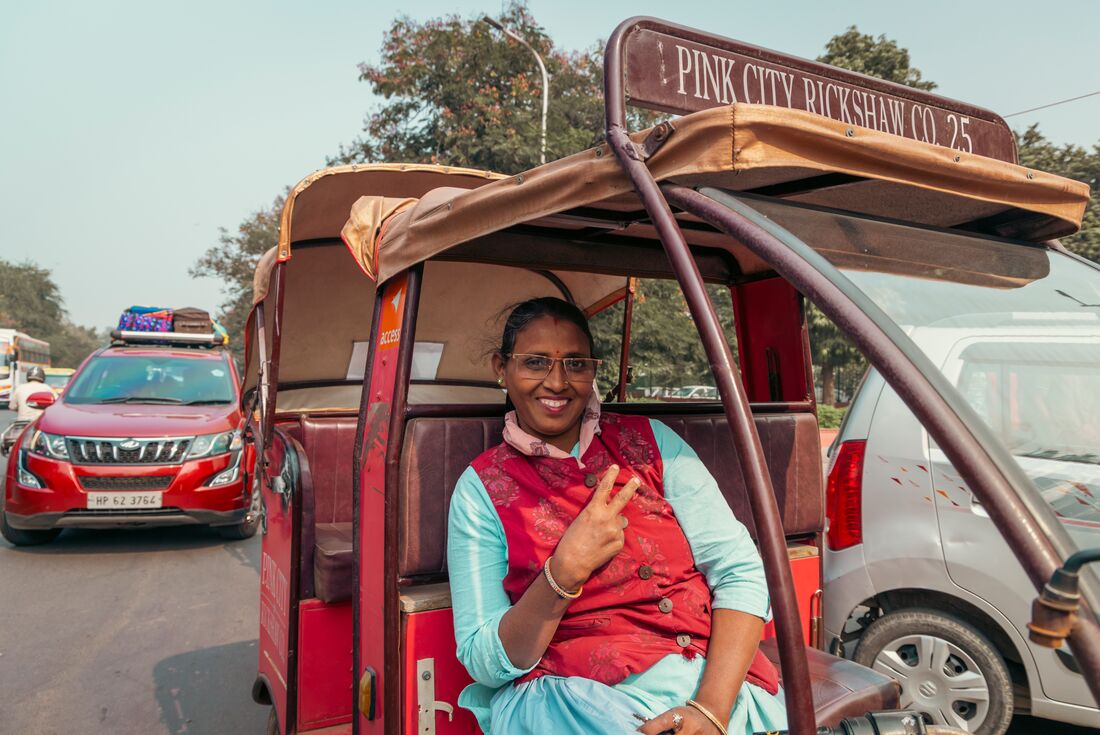 Pink City Rickshaw driver in Jaipur