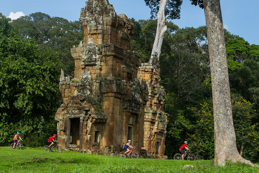 Take in the beautiful temples and scenery in Cambodia