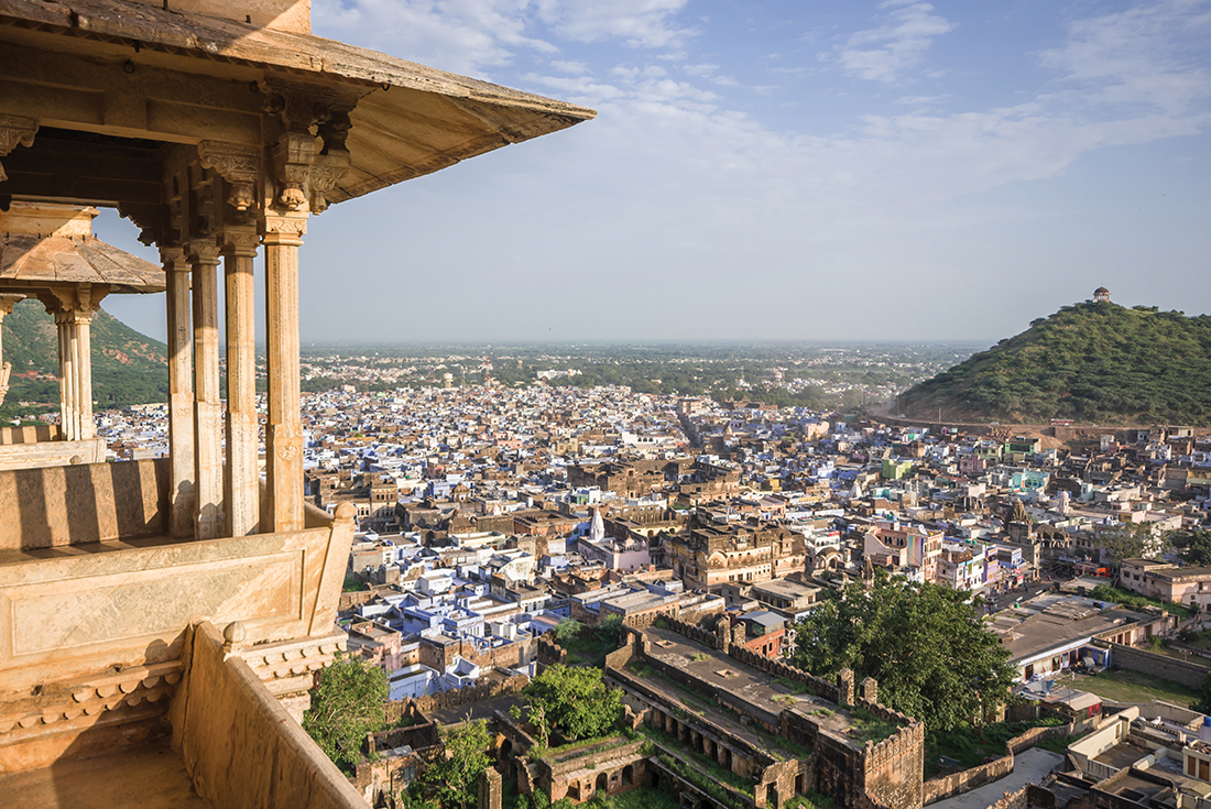 india rajasthan bundi city rooftops