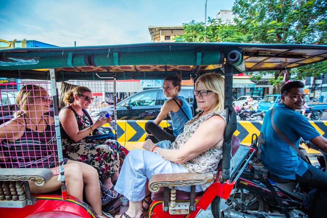 Tuk tuk Cambodia Phnom Penh Intrepid Travel