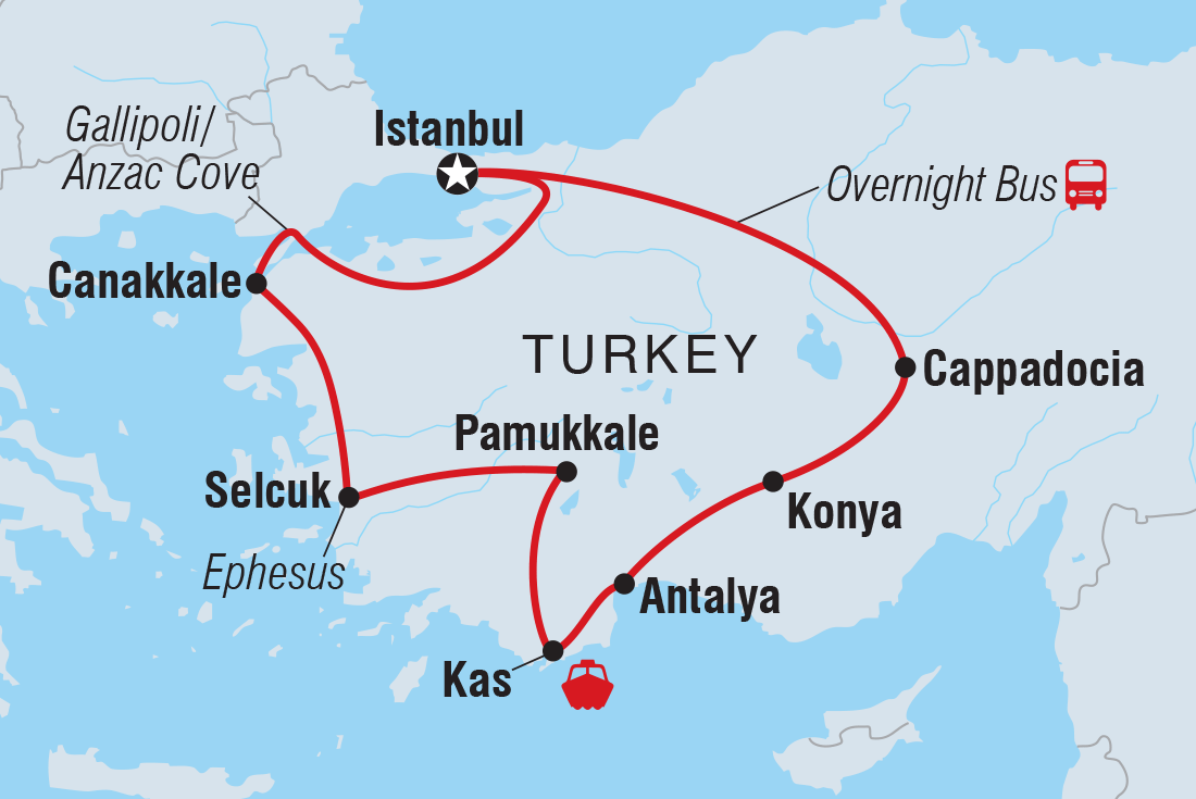 Map of Real Turkey including Turkey