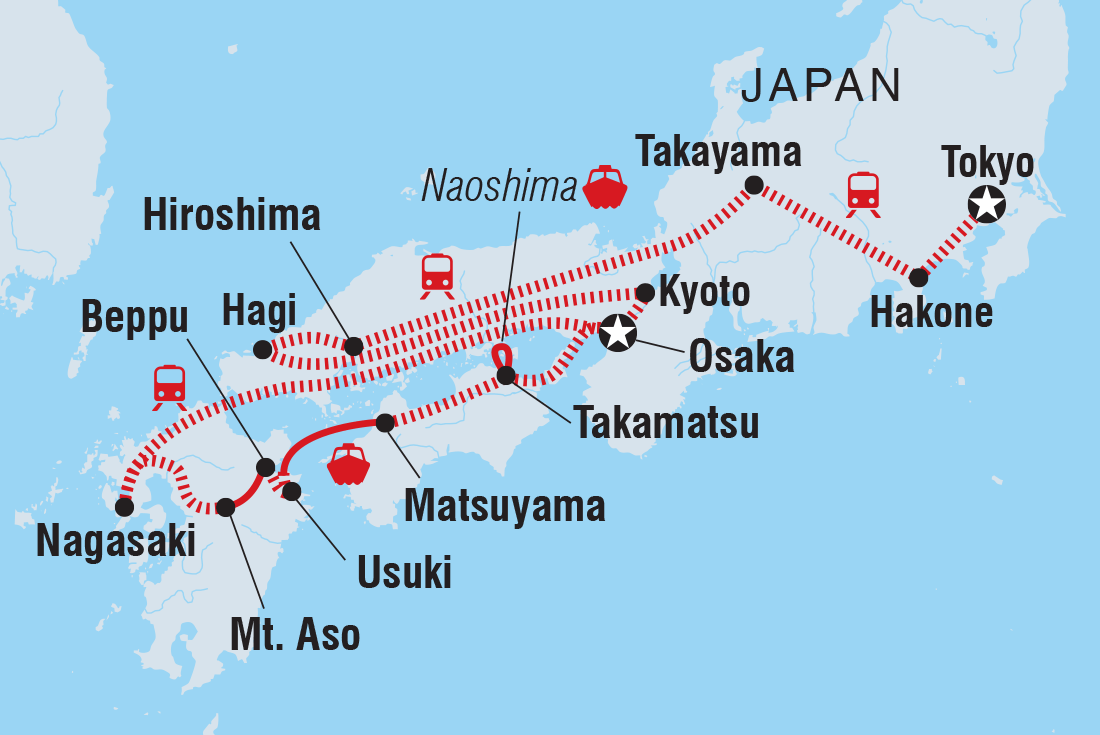 Map of Ultimate Japan including Japan