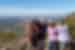 Group of travellers in front of Tanderra Saddle, Flinders Ranges, South Australia