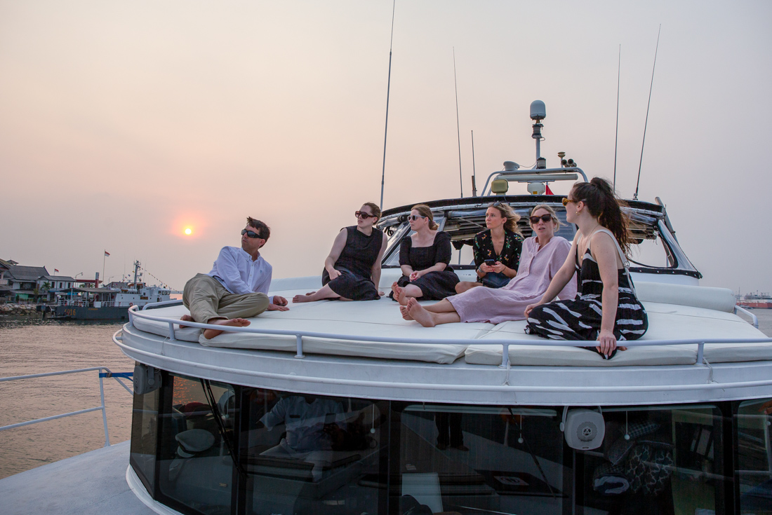 Sunset cruise off the coast of Sanur